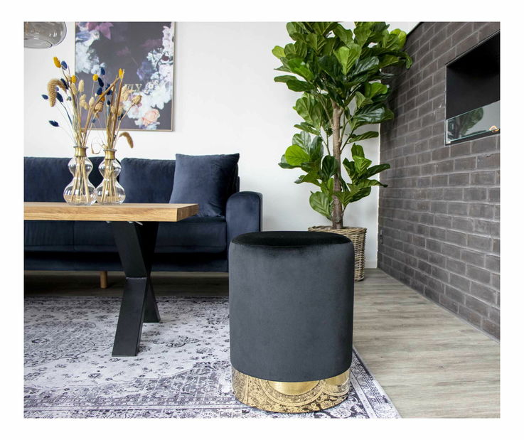 Taburetka Goravia (čierna)