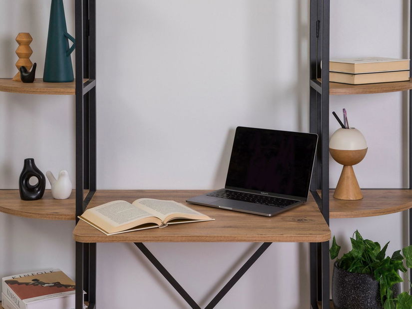 Radni stol Punale 1 (atlantski bor + crna)