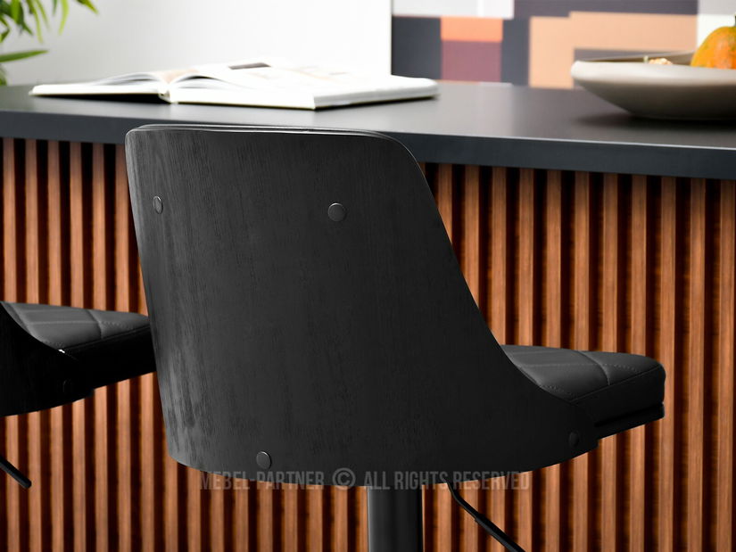 Stolička Haire (čierne drevo + čierna)