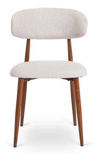 Blagovaonska stolica Fabinko (siva + orah) 