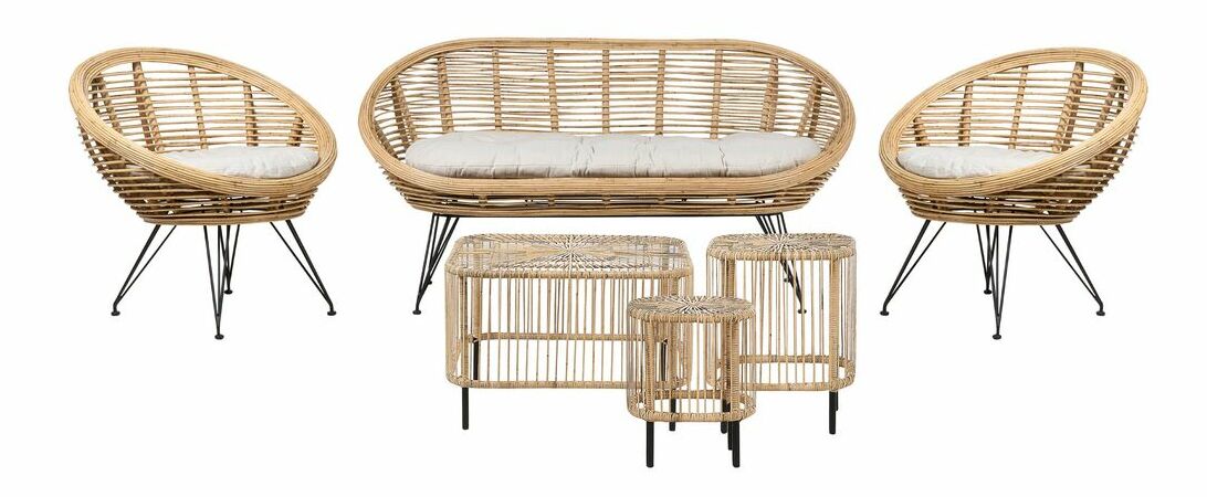 Záhradná zostava Marza (svetlé drevo)