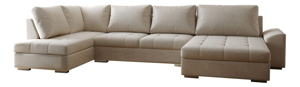 U alakú sarokkanapé Kasnara U (bézs) (B)