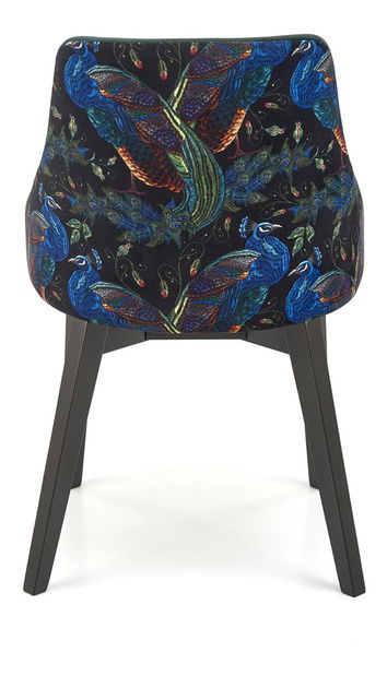 Jedálenská stolička Edo (čierna + zelená)