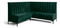 Bancă de colț Romero 140x200 (verde închis) (S)