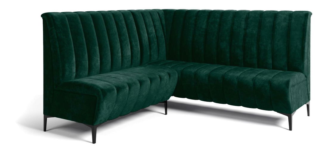 Bancă de colț Romero 140x200 (verde închis) (S)