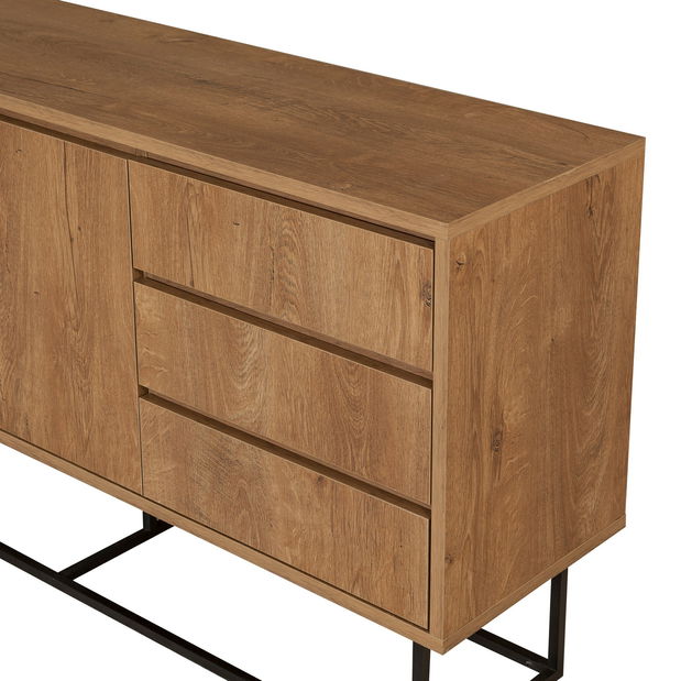 Set za dnevni boravak Laxi 7 (orah + crna)