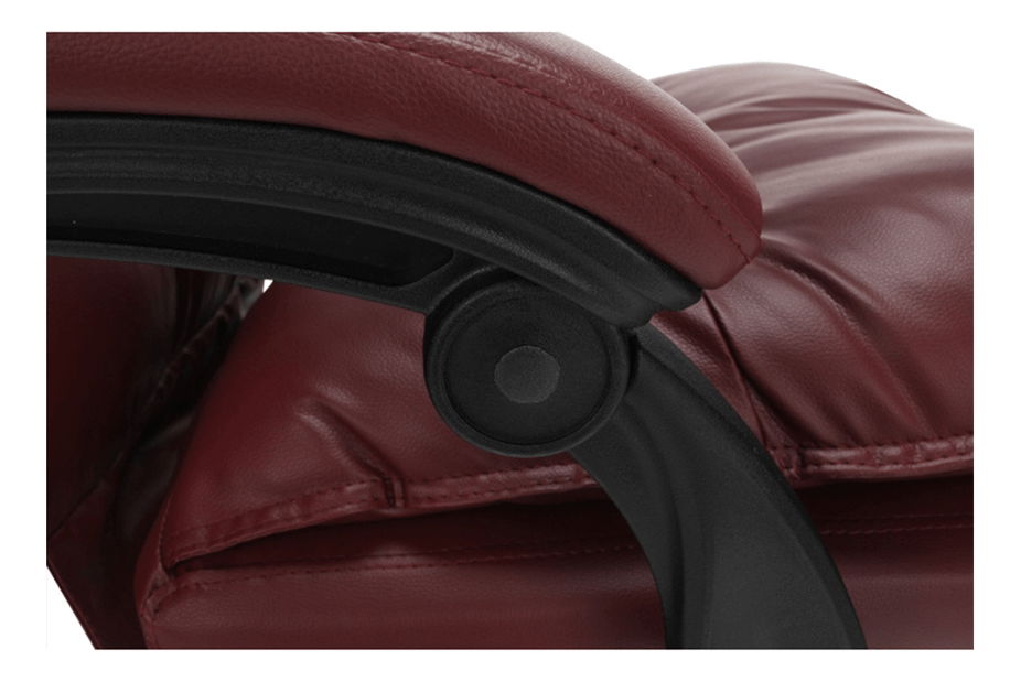 Kancelárske kreslo s podnožkou Drann (bordová)