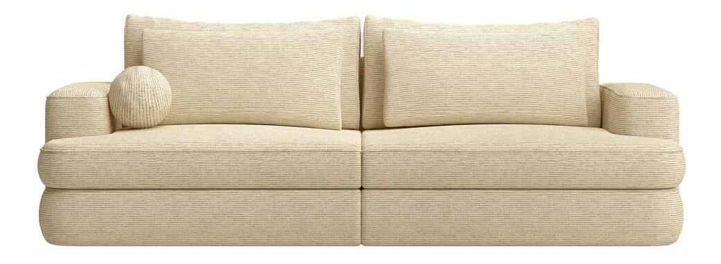 Canapea trei locuri Mello (bej deschis + negru)