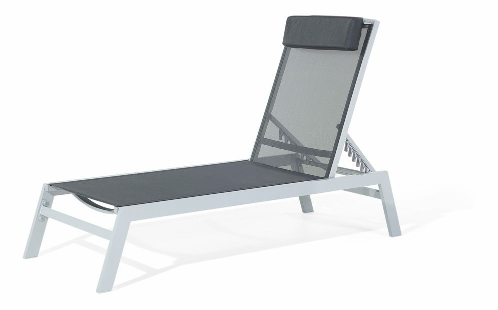 Záhradné lehátko Campania (čierna) *výpredaj