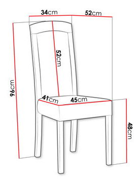 Jedálenská stolička Hellen VII (čierna)