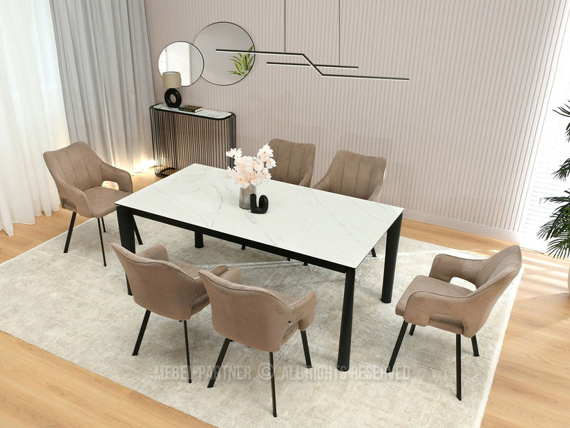 Szék Carl (bézs + króm)