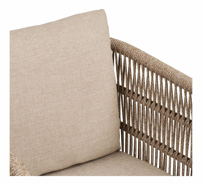 Záhradná stolička Taleria 1 (hnedá + béžová)