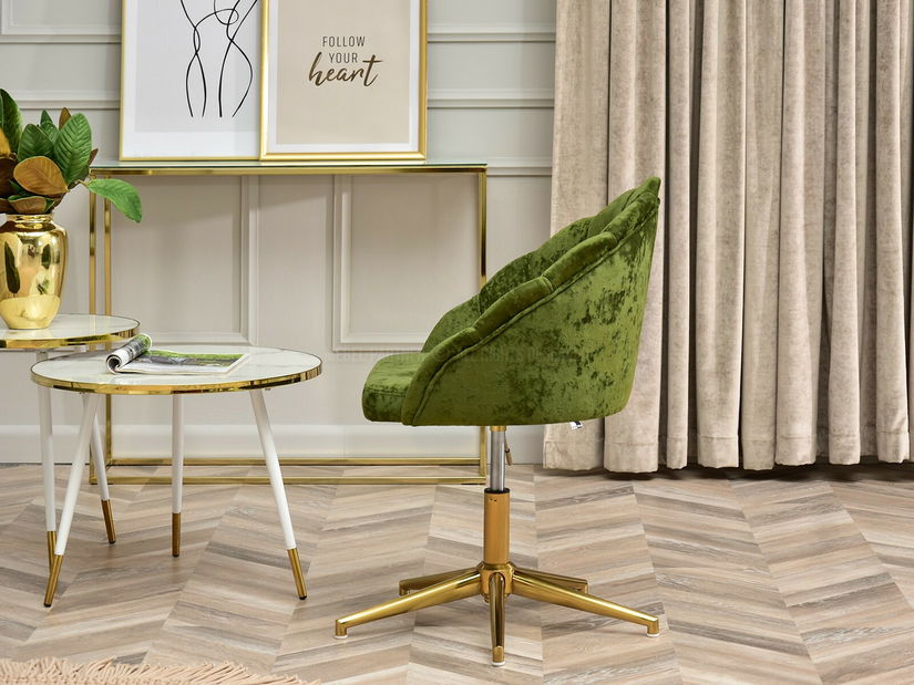 Fotoliu relax Leezare (verde + auriu)