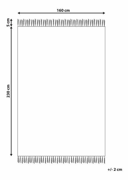Tepih 160 x 300 cm Tally (bež + siva)