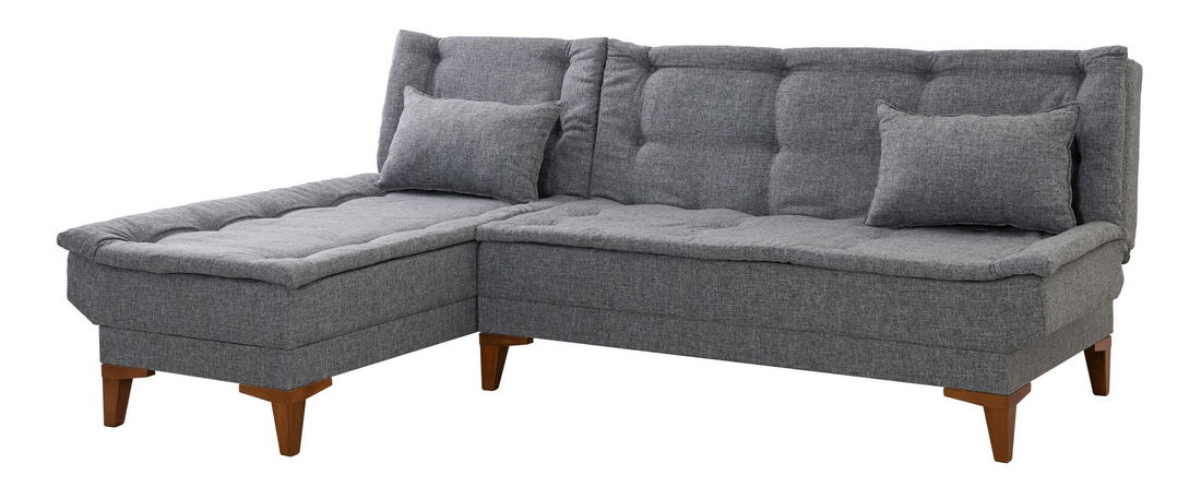 Sarok ülőgarnitúra Santic (sötétszürke)