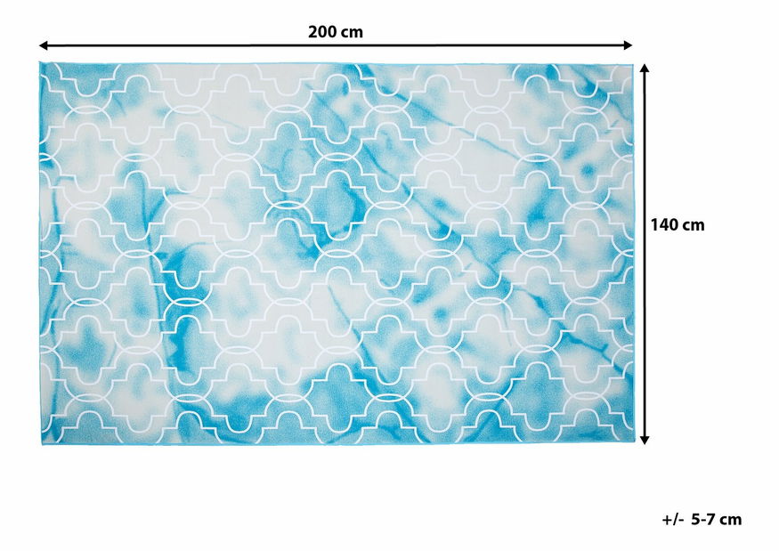Szőnyeg 200 cm Ennis (világoskék)