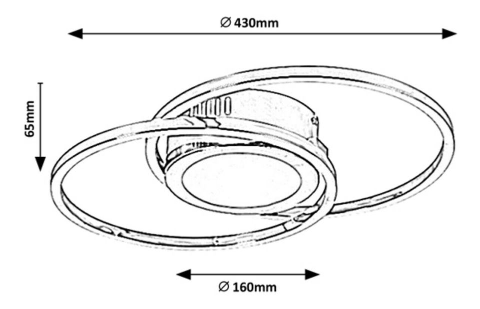 Stropné multifunkčné svietidlo Johanit 5290 (chrómová + biela)