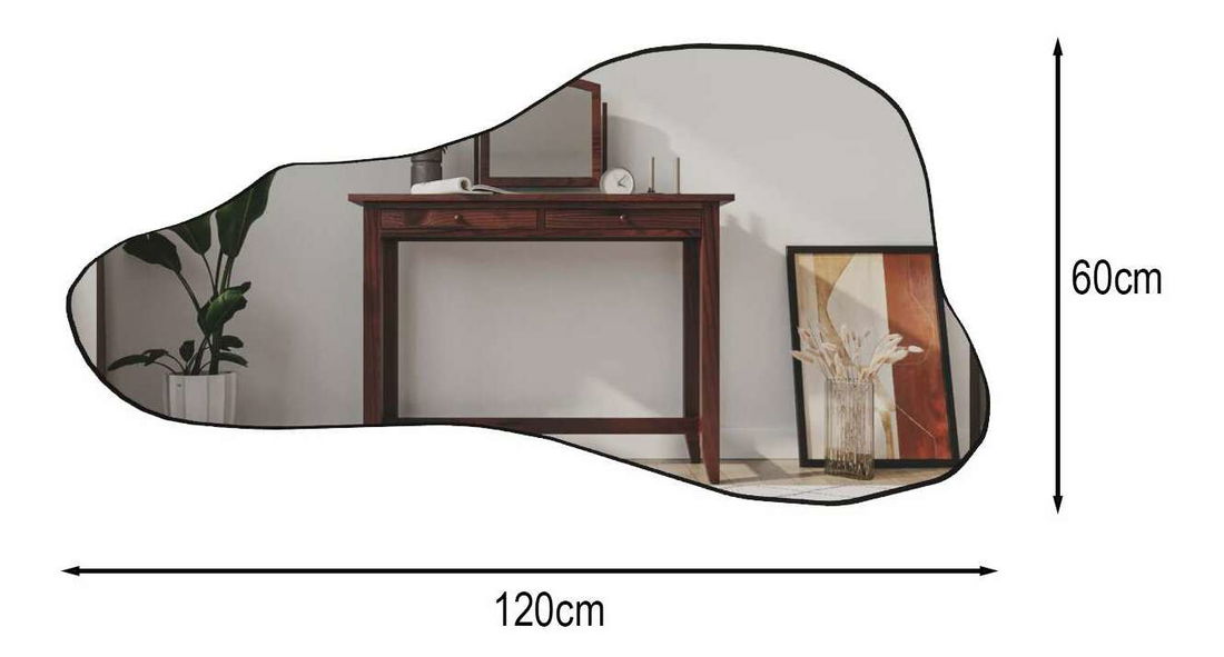 Zrkadlo Seily (čierna)