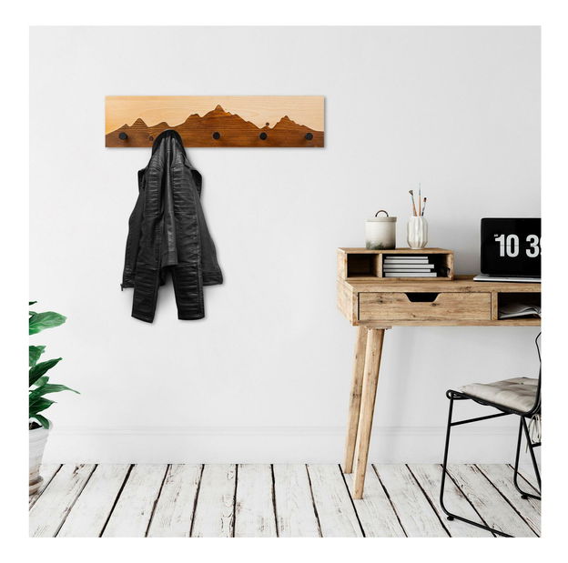 Cuier de perete Notopo (natural + Nuc) 