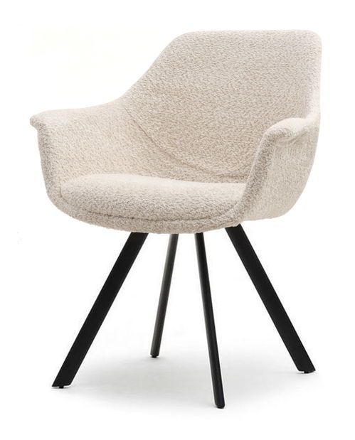 Stolička Mirabell (svetlobéžová + čierna)