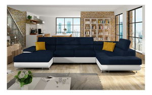 Sarok ülőgarnitúra Alphard Bis (J) (öko-bőr soft 017 + uttario velvet 2967 + uttario velvet 2959)