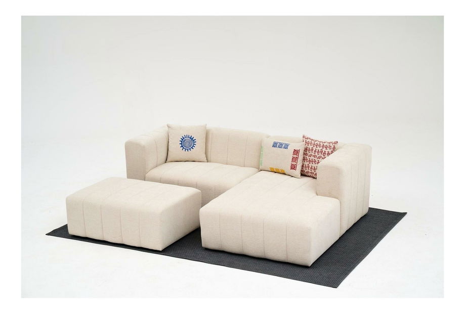 Sarokkanapé Beyzometta (J) (krém)