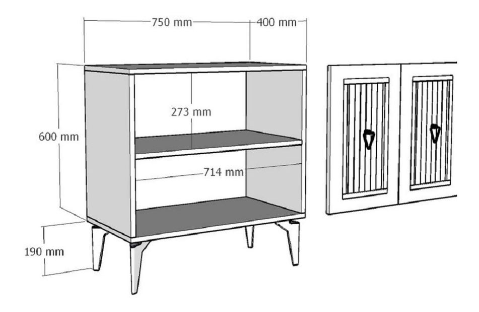 Skrinka Lideke 3 (antracit + strieborná) 