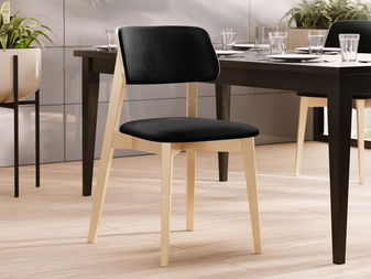 Blagovaonska stolica KD 63 C (bukva + crna) 