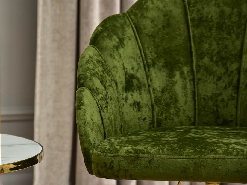 Fotoliu relax Leezare (verde + auriu)