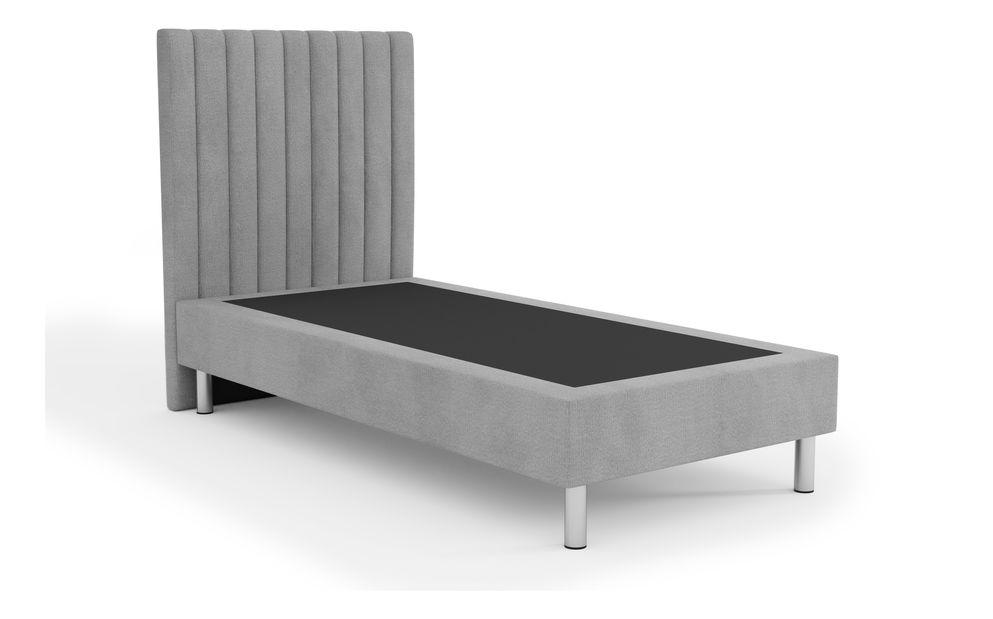 Čalúnená posteľ 90x200 cm Amby (sivá)