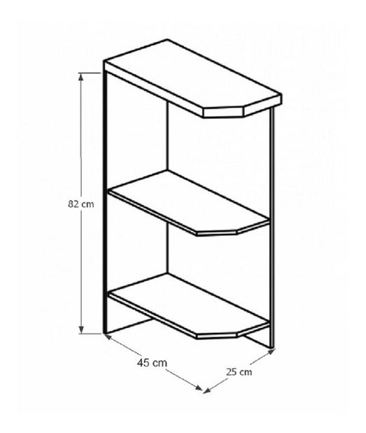 Alsó konyhai polc D25PZL Sillina (fehér)