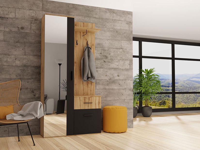 Set mobilier hol Tornado (Wotan + Negru)