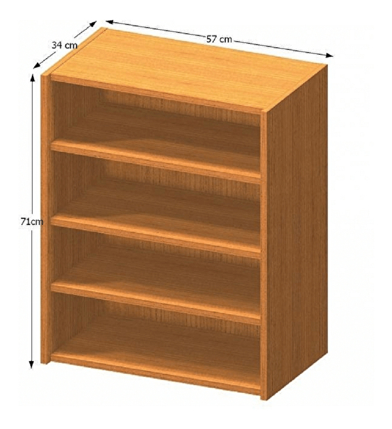 Regál Asista AS 013 (čerešňa)