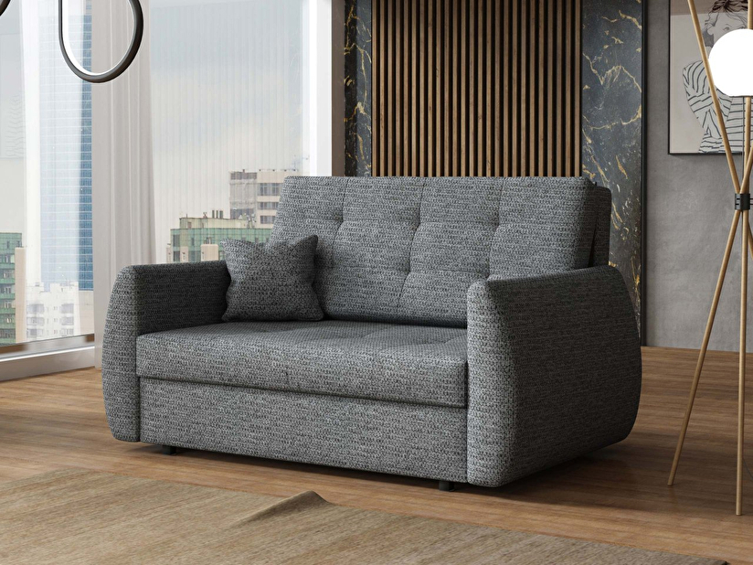 Sofa na razvlačenje Clovea Art II (tamnosiva) (s prostorom za odlaganje)