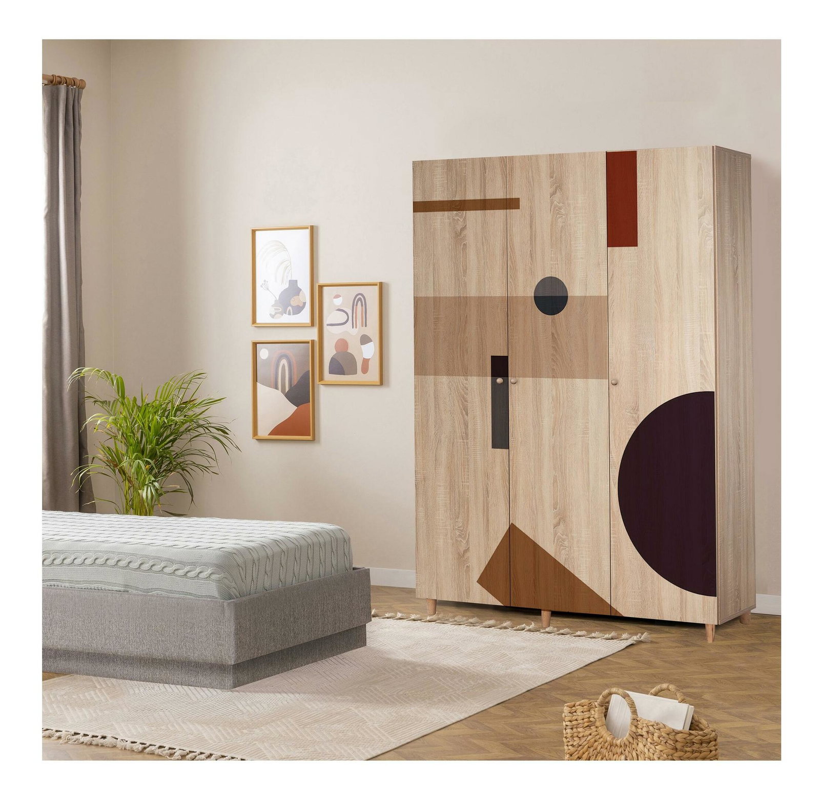 Ruhásszekrény Leila 969 (sonoma tölgy)