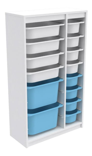 Organizator za igračke Dremonka 6 (bijela + plava)