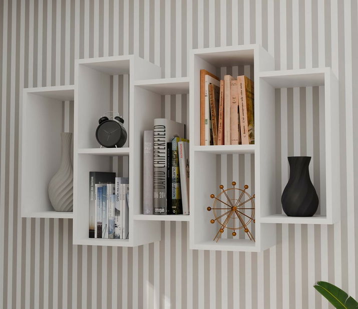 Nástenná polica Batiscafo 1 (biela)