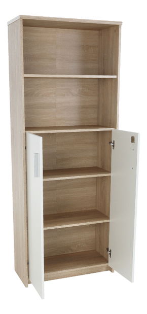 Raft cu dulap Hansa 2 NEW 10 (stejar sonoma + alb)