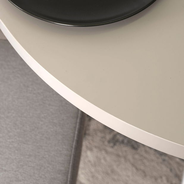 Rozkladací jedálenský stôl Localizado (kašmír + biela) (pre 4-6 osôb)