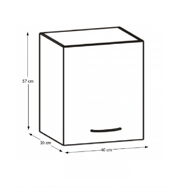 Horná kuchynská skrinka Hariva New G-40
