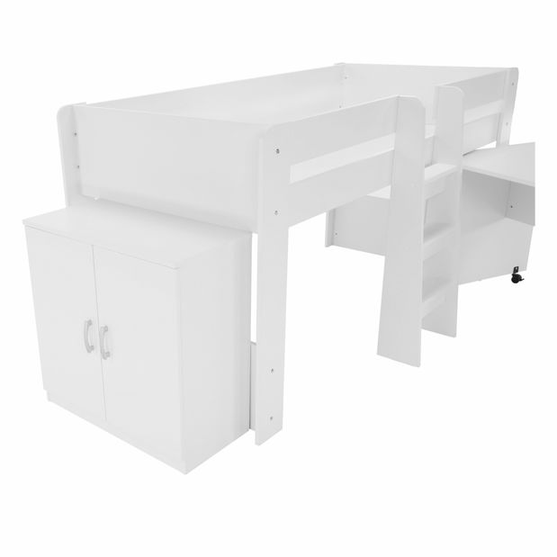 Dječji kombinirani krevet 90 cm Flann (bijela)