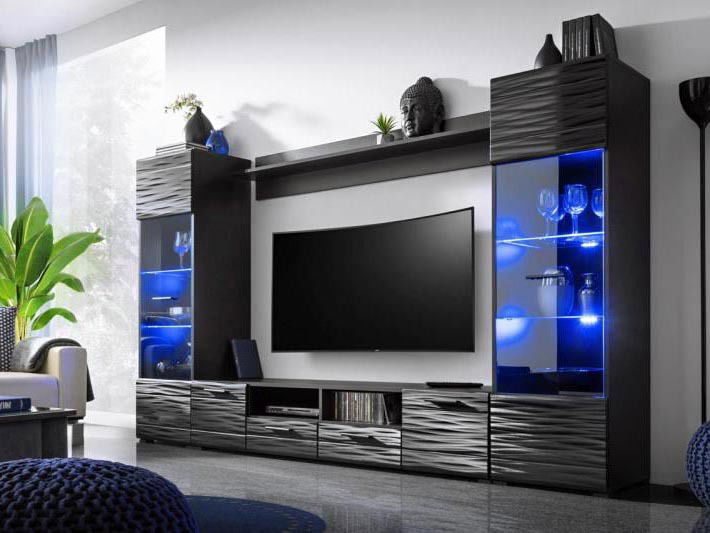 Obývacia stena Moca (čierna)