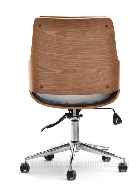 Scaun Oscaro (nuc închis + crom)