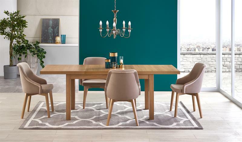 Széthúzható étkezőasztal 140-220 cm Tango (craft tölgy) (6 8 fő részére)