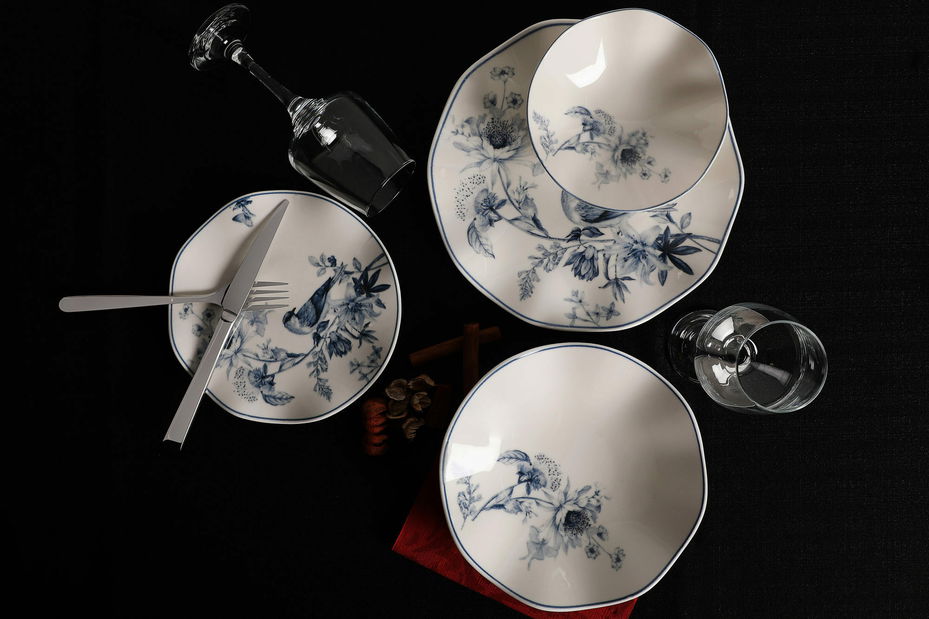 Serviciu de masă (24 buc.) Gerda (multicolor)