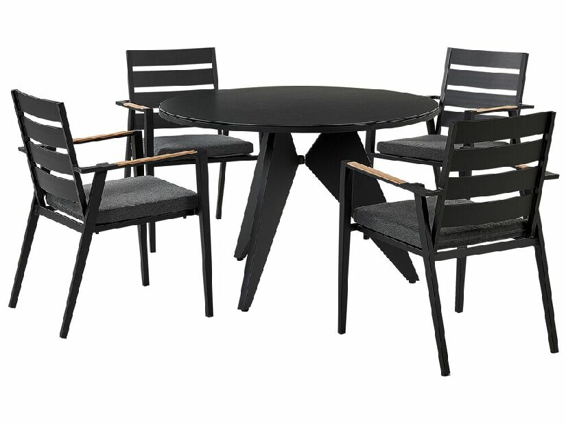 Set mobilier de grădină Olmza (negru)