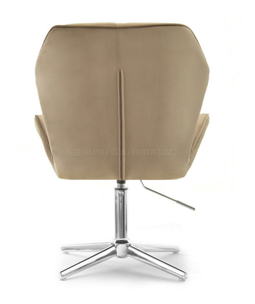 Fotelja Velma S (bež + krom)