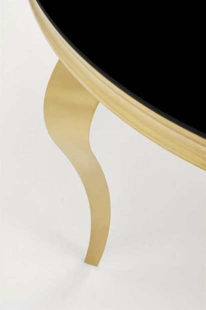 Jedálenský stôl Regino 2 (čierna + zlatá) (pre 4 osoby)