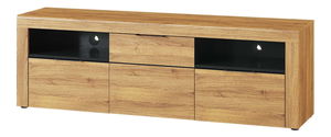 TV asztal/szekrény Kogro 25 (camargue tölgy + matt fekete)