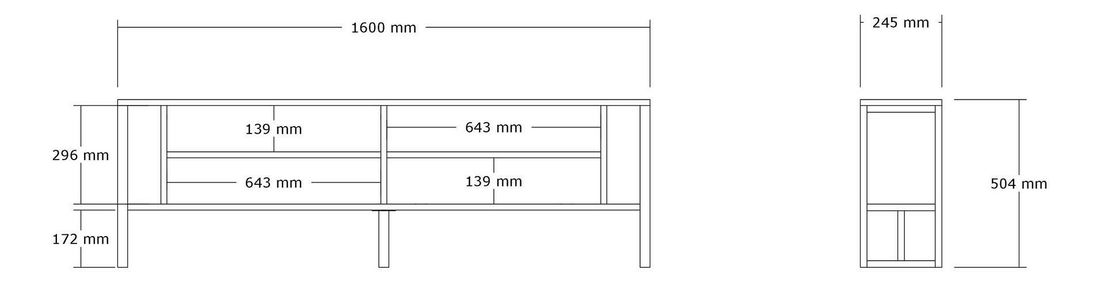 TV stolić Sotinu (orah)